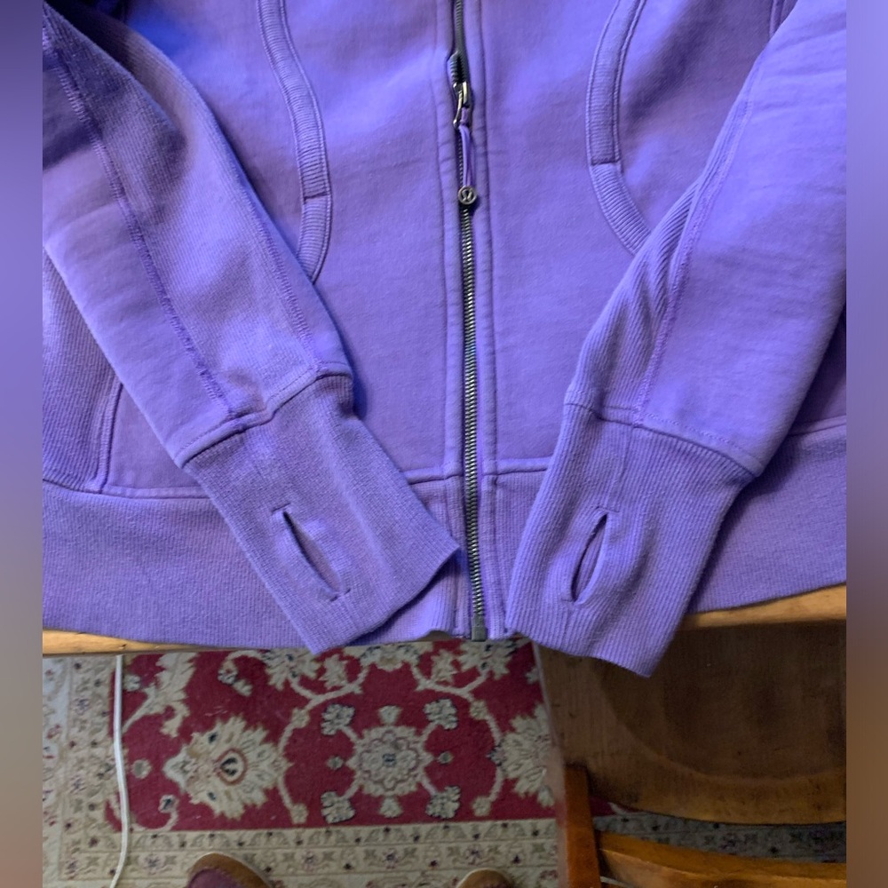 RARE- Lululemon Chakra Lotus Scuba-Sz 12- Embroidered Lotus🪷 on Hood- Purp- SE - Picture 10 of 17